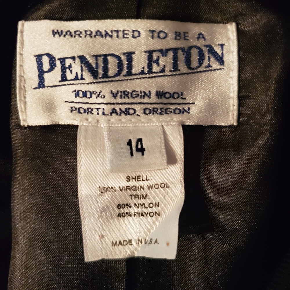 PENDLETON Traditional plaid split collar blazer 14 - image 6